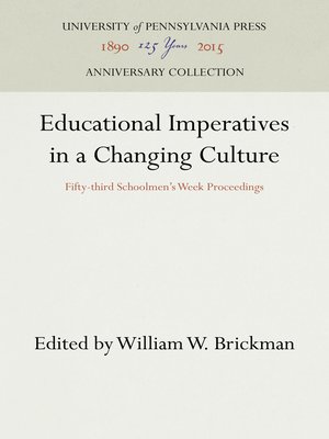 cover image of Educational Imperatives in a Changing Culture